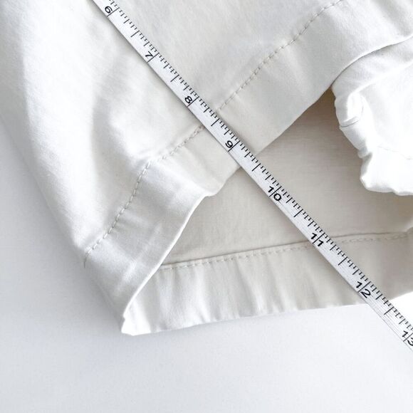 Tommy Bahama Mens Flat Front Stretch Tencel Chino Shorts Off-White Size 38 - Picture 8 of 9